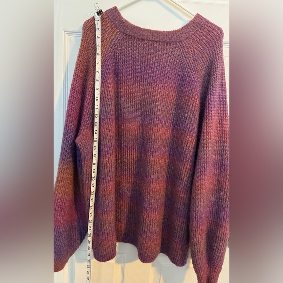 Women's Crewneck Ombre Pullover Sweater 2X - Picture 6 of 9